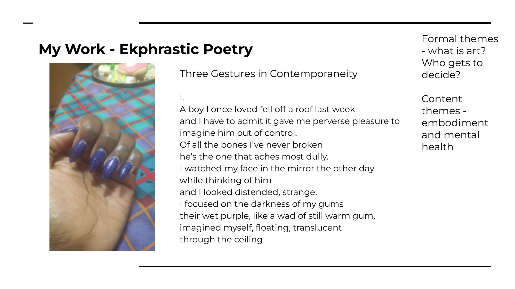 Excerpt from ‘black women are prophetic/non-divine/everything happening to us/happened before’